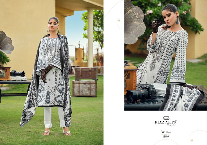 The Artist Vol 4 By Riaz Arts Digital Printed Lawn Cotton Dress Material Suppliers In Delhi
